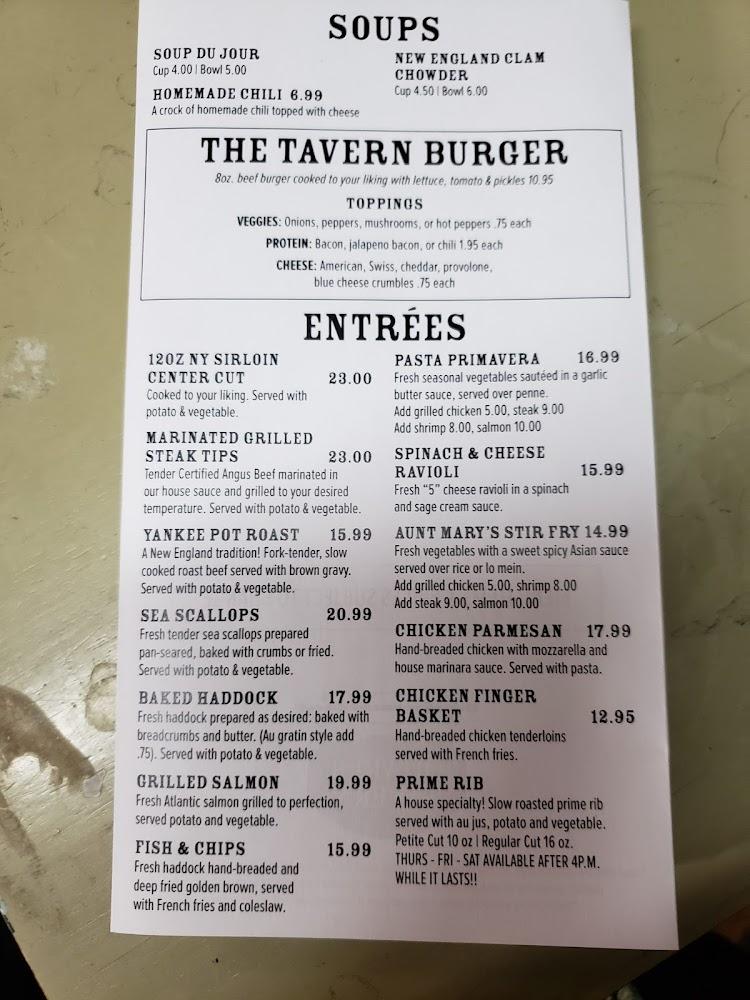 Quaker Tavern Menu image 4